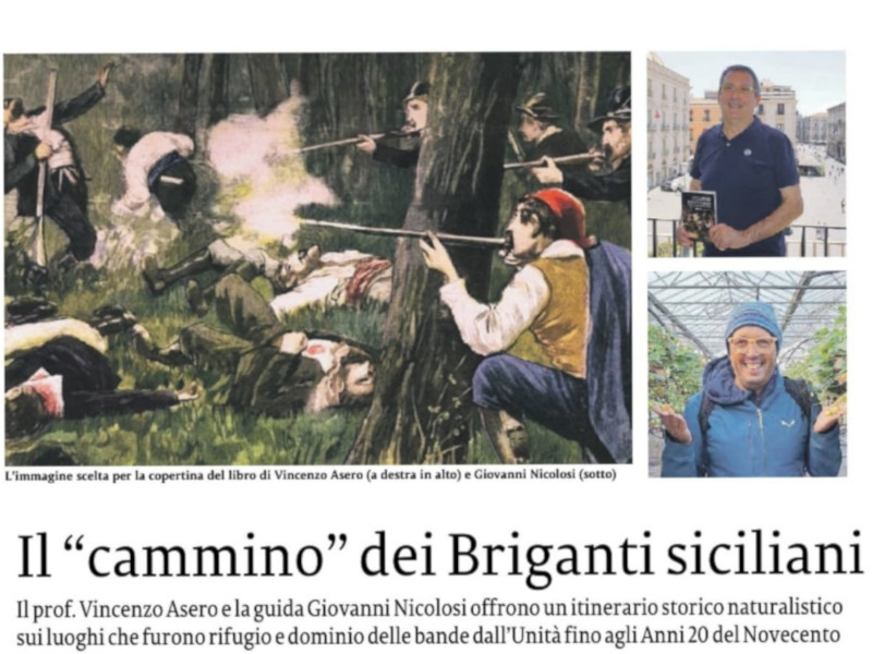 Articolo La Sicilia - Cammino dei Briganti